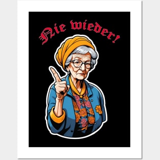 Nie wieder vergessen: Der erhobene Zeigefinger der Zeitzeugen Posters and Art